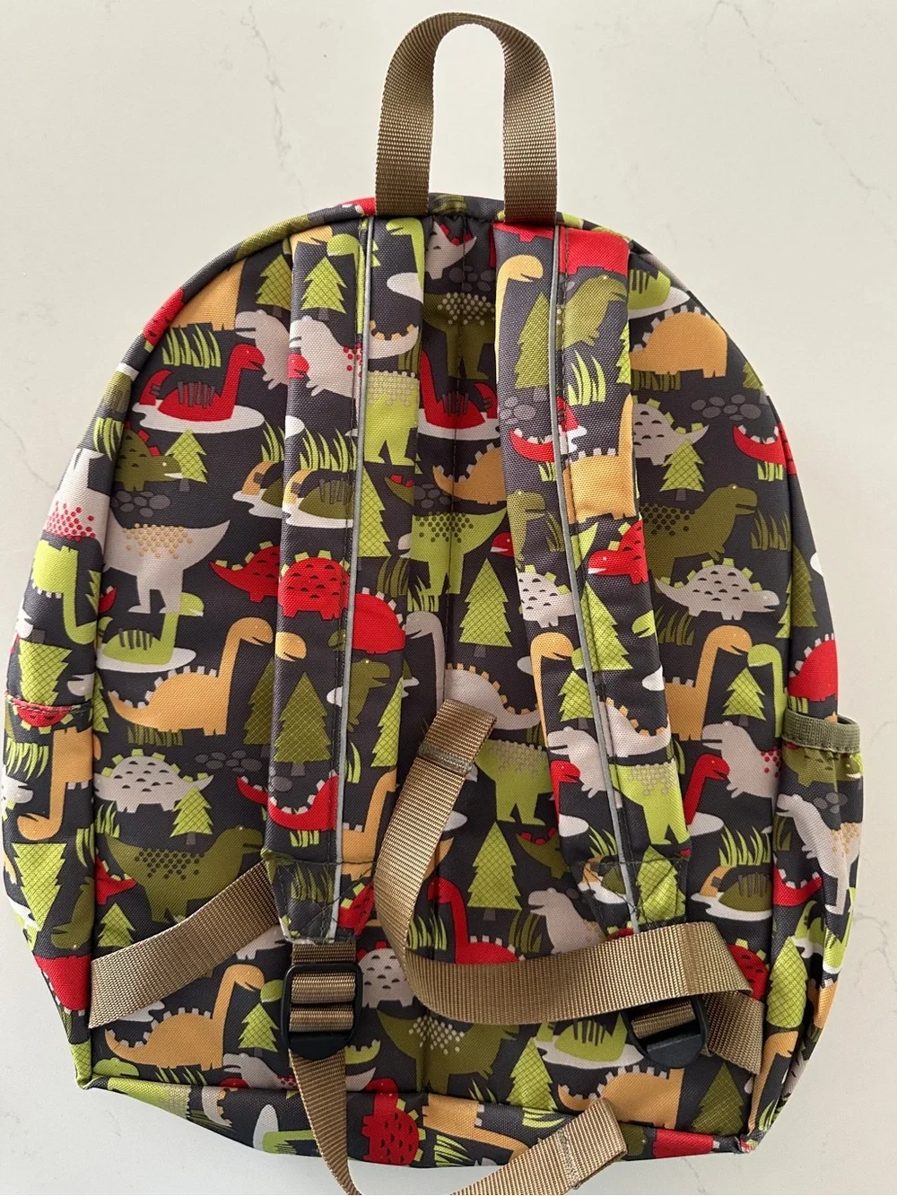 L.L. Bean Kids Dinosaur Print Junior Original Book Pack, 17L Backpack